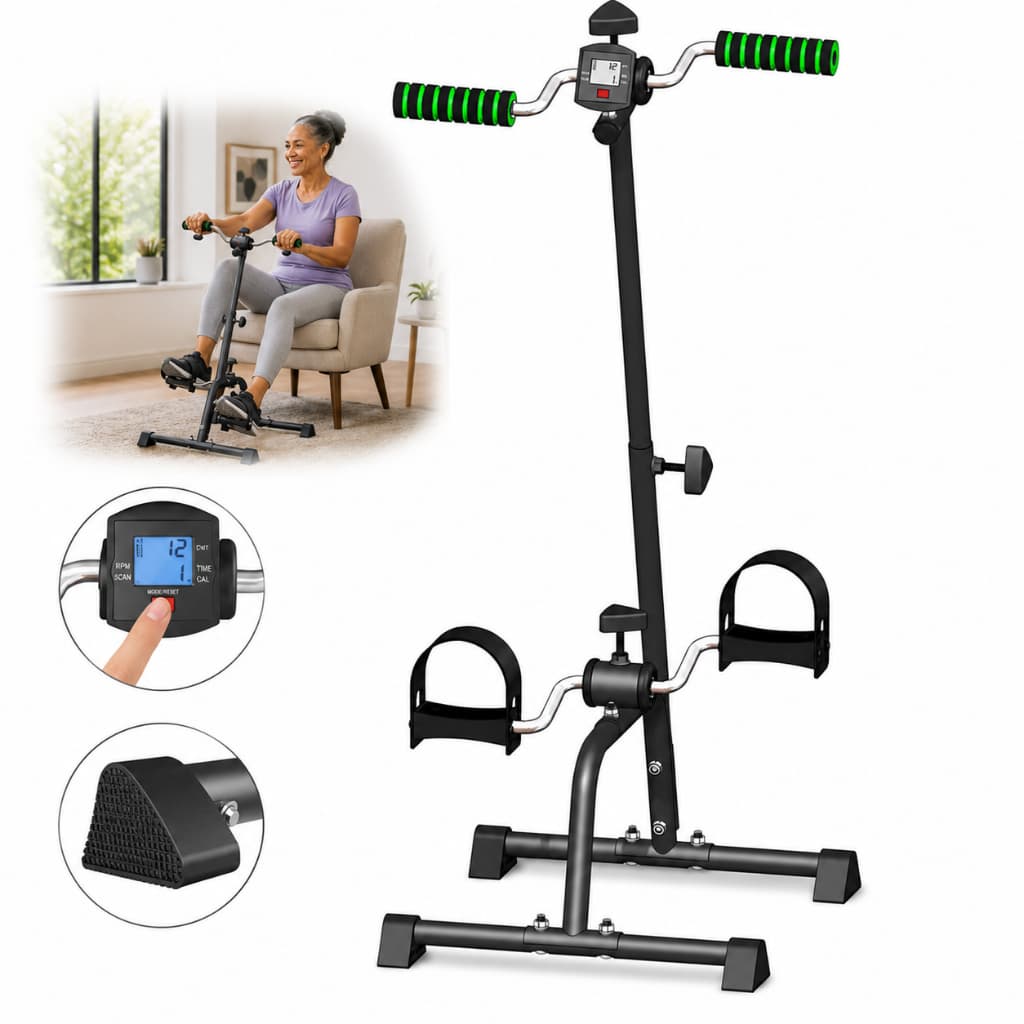 Aparelho de fisioterapia 2 em 1 - Altura 65-95cm, silencioso, leve 3,7kg, para casa