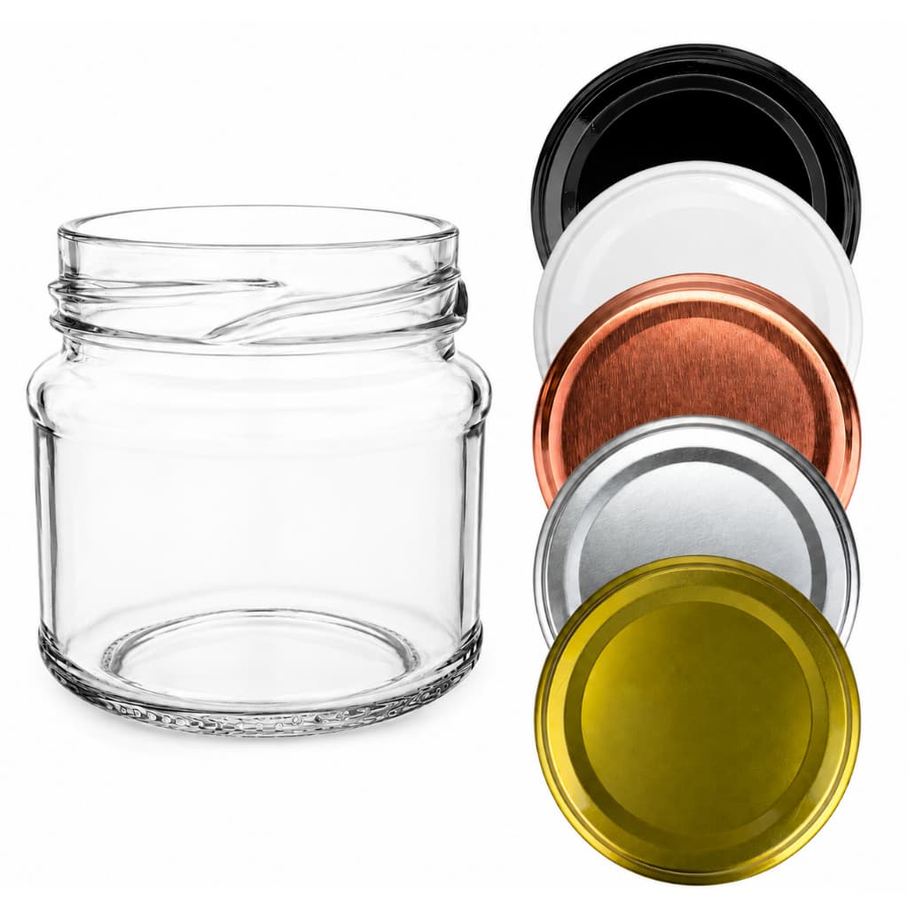 12 Potes Conserva Mini Belém 150ml Com Lacre Termoencolhível