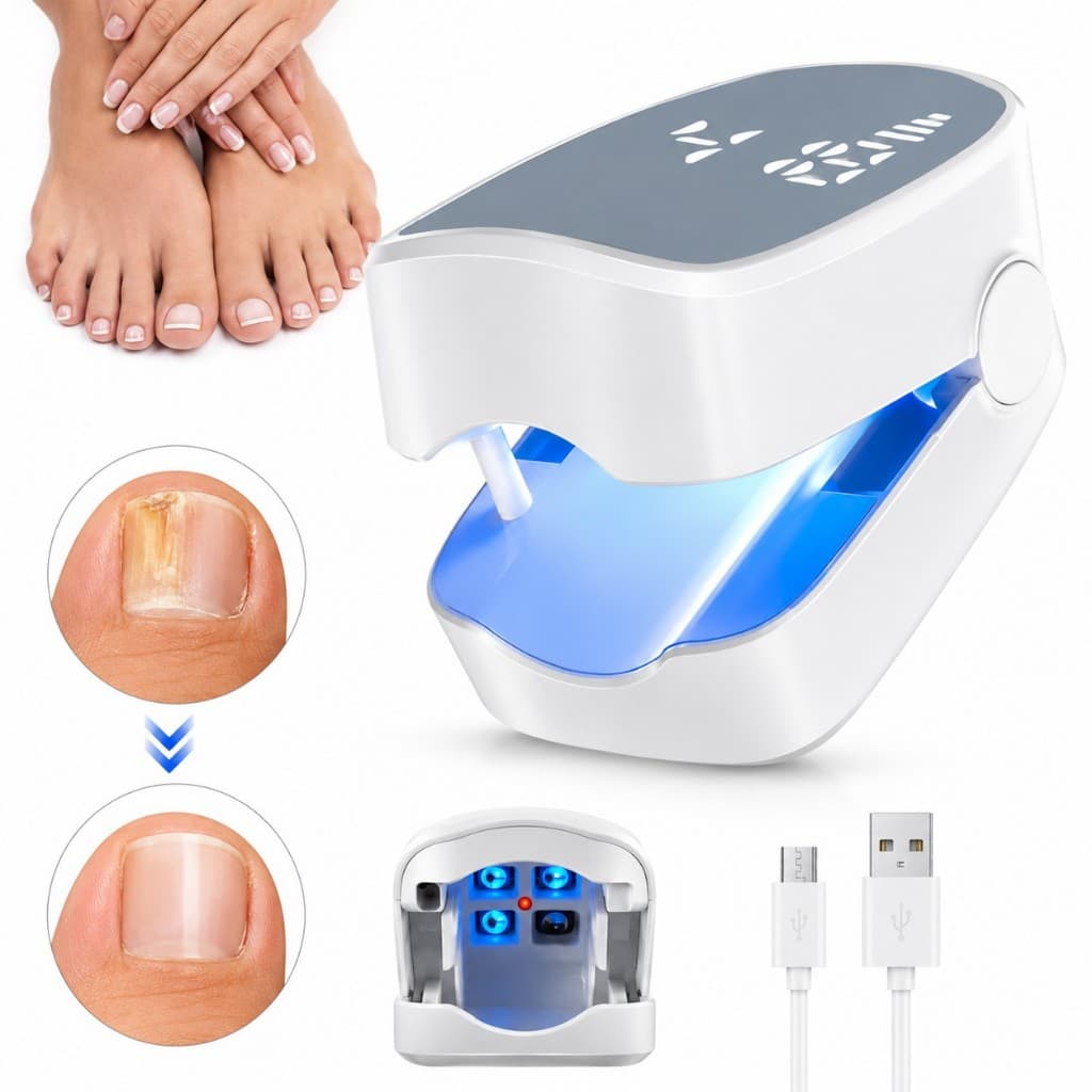 Dispositivo Laser Tratamento Limpeza Micoses Fungos Unhas Lâmpada LED UV Resultado Profissional