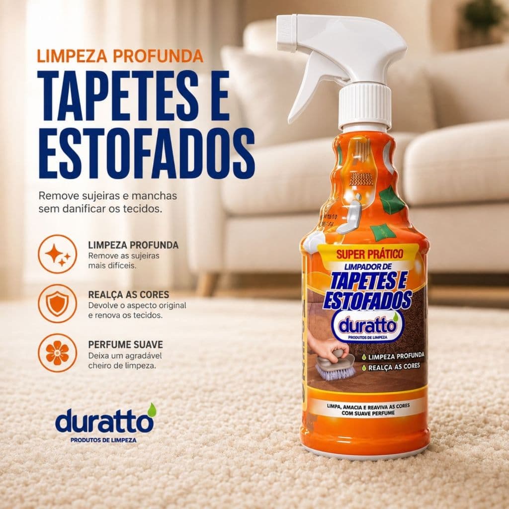 Limpador de Tapetes e Estofados Duratto Spray 500ml