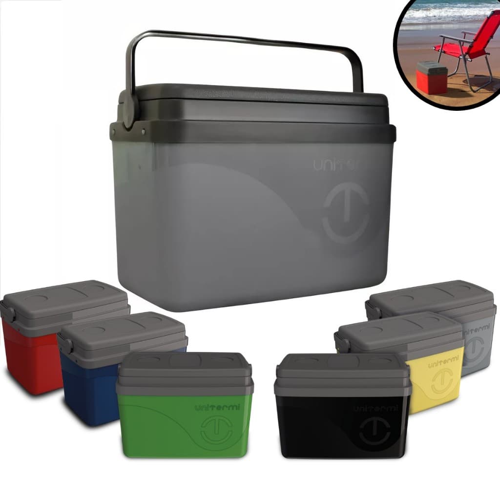 Caixa Térmica Cooler 7,5 Litros Praia Camping Viagem C/ Alça Unitermi