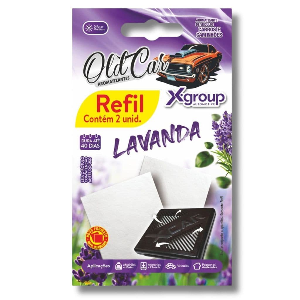 Aromatizante Oldcar Xcar Refil Com 02 Unidades - Aromas