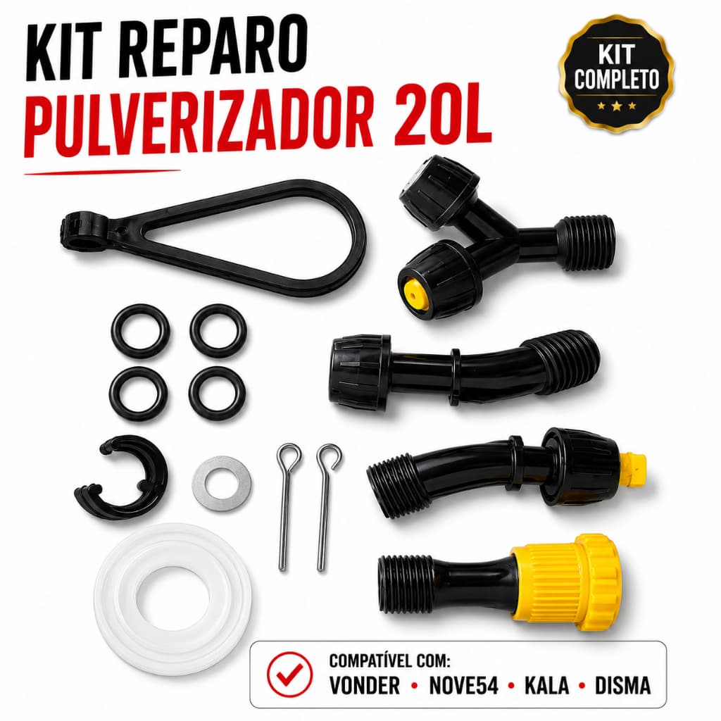 Kit Bicos e Reparo Pulverizador Agrícola Costal 20 Litros Vonder