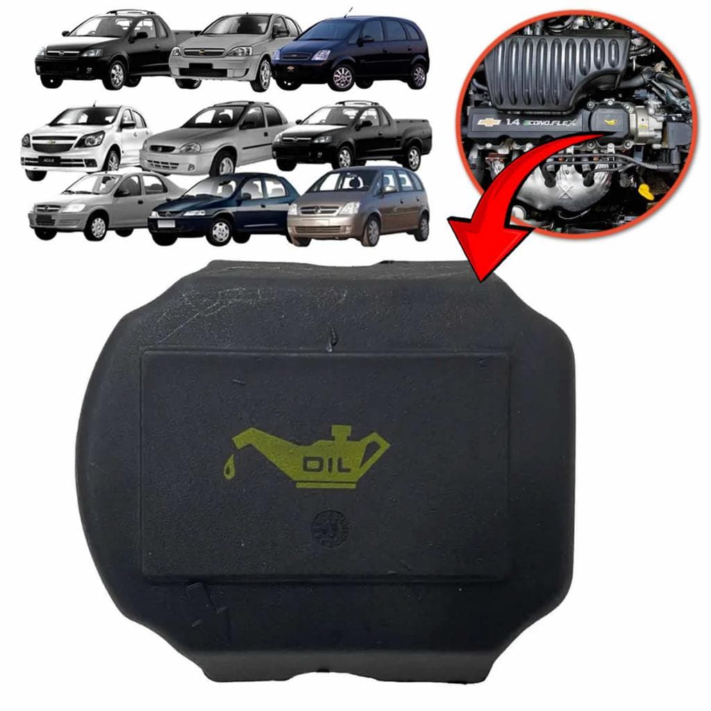 Tampa Óleo Motor GM Celta Corsa Prisma Montana Meriva Agile Cobalt Spin Strada Palio 8V Original AJE