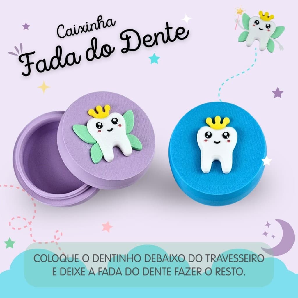 Caixa para Dente de Leite | Fada do Dente | Presente pra Criança | Porta Dente de Leite