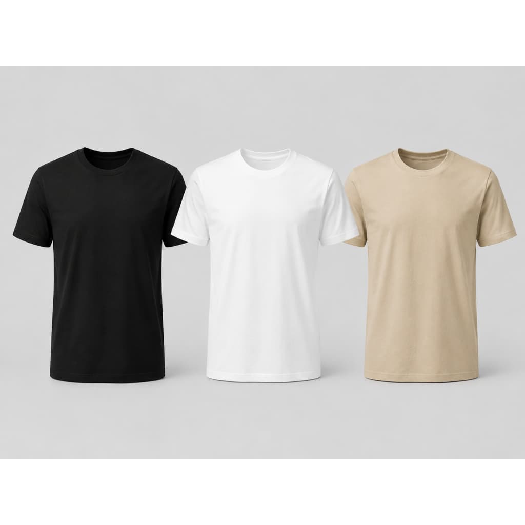 Promoção Kit 3 Camisetas Masculinas SSB Lisa Básica Em Algodão Com Gola Redonda E Manga Curta