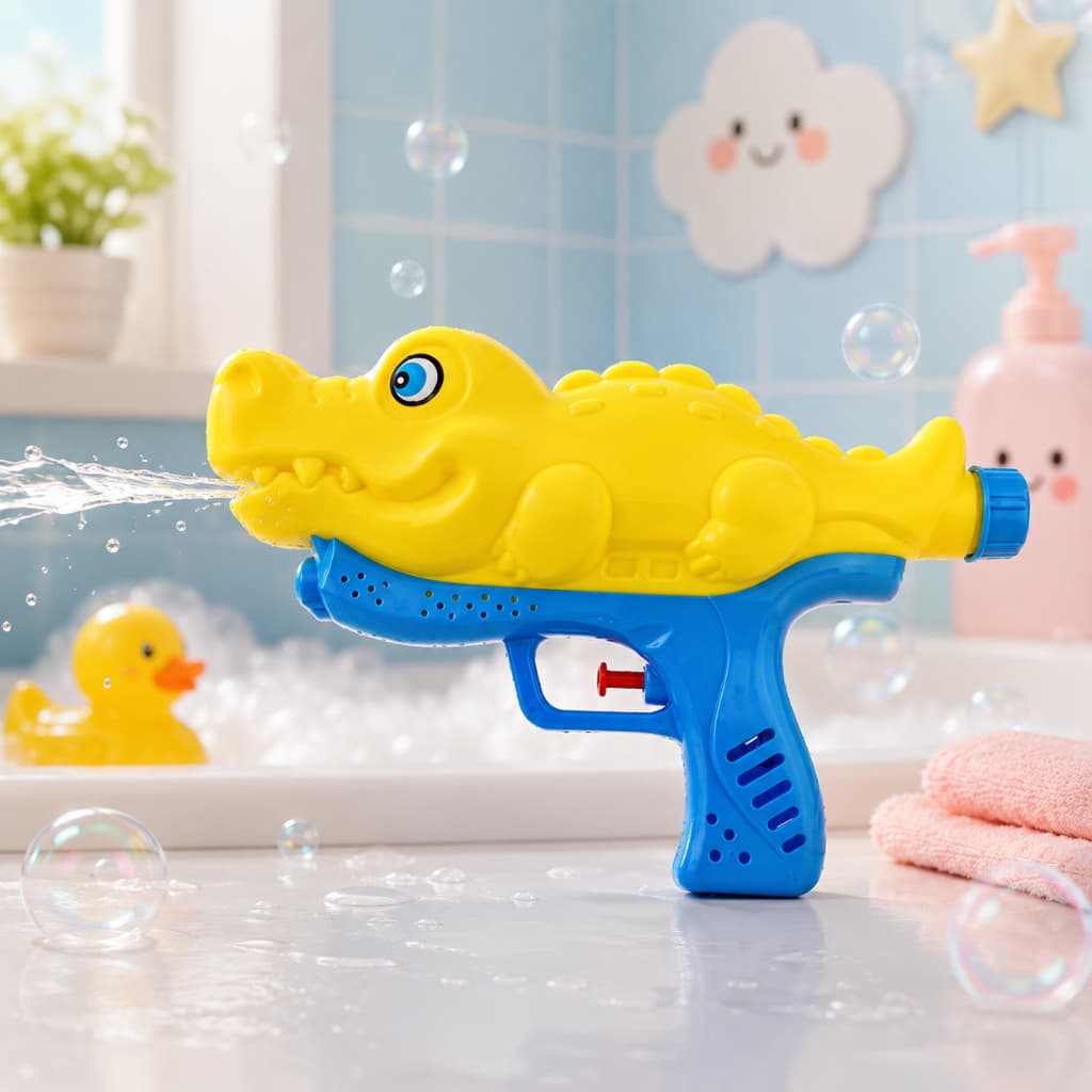 Lança Água Brinquedo Piscina Praia Criança Jacaré