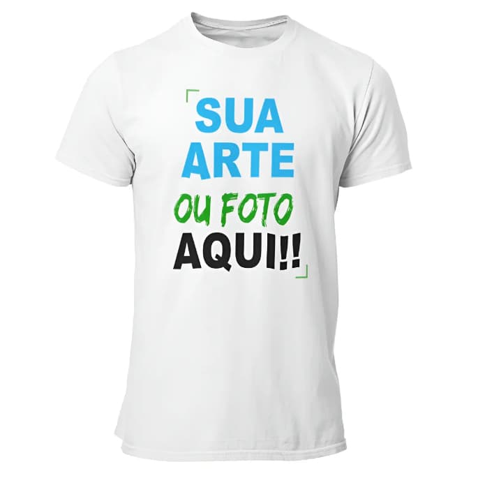 Camisetas Personalizadas Impressão Qualidade Logo Foto