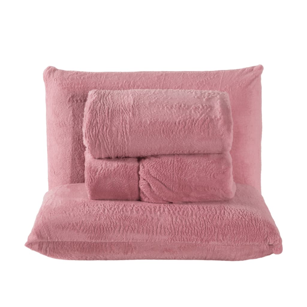 Lençol de Plush 3 Peças Cama Solteiro Fronha Manta Quentinho Inverno Frio