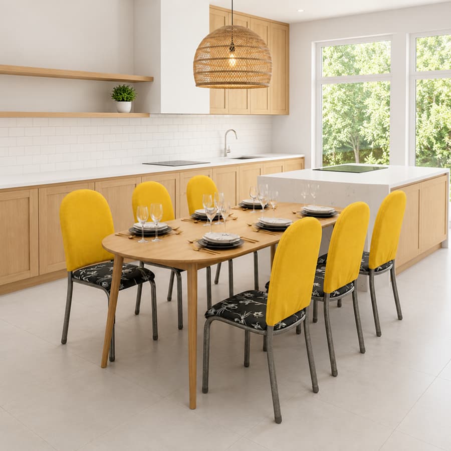 Capa para Encosto de Cadeira Tubular Kit com 4 ou 6 Unidades