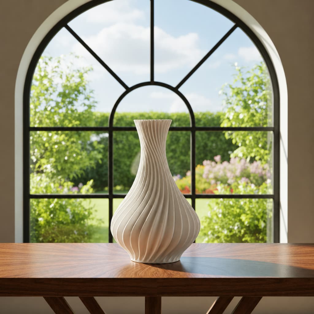 Vaso Decorativo Espiral Design Moderno