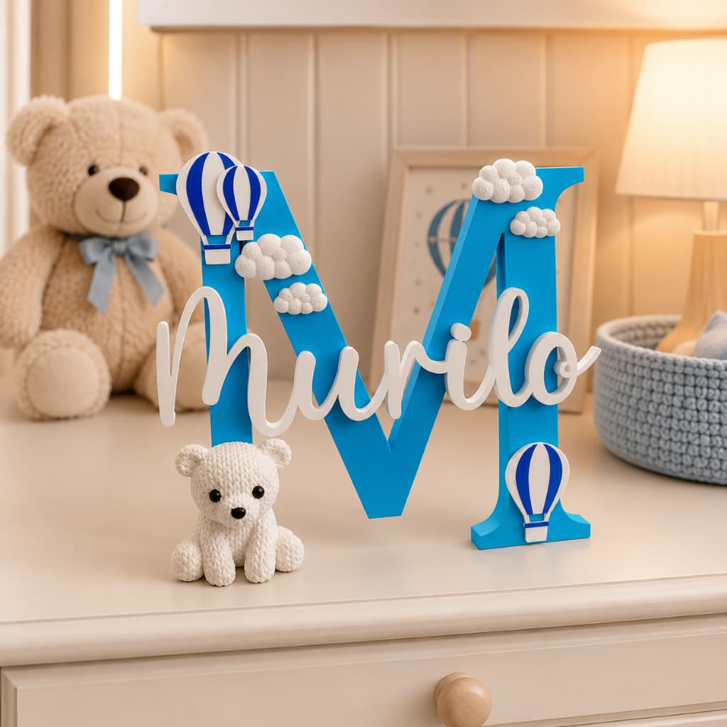 Letreiro Decorativo Inicial Nome Personalizado