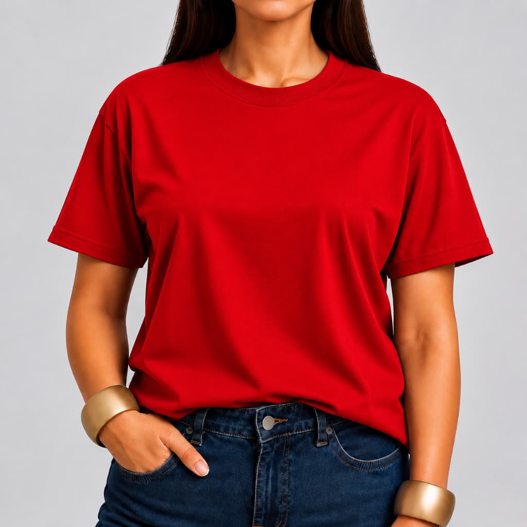 Camiseta Feminina Lisa 100% Algodão Versátil Moda Urbana