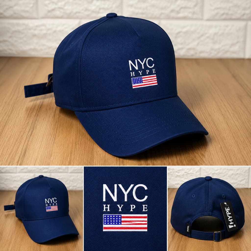 Boné Hype NY New York N.Y.C USA Estiloso Fitão Original Top BONÉ MASCULINO FEMININO ALTO PADRAO DE QUALIDADE Fitão