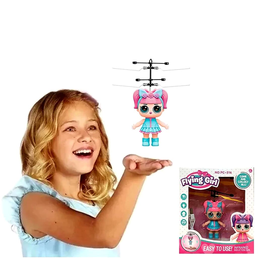 Boneca Fada LOL Voadora com Sensor de Mão - Brinquedo Drone Da LOL Boneca Mágica