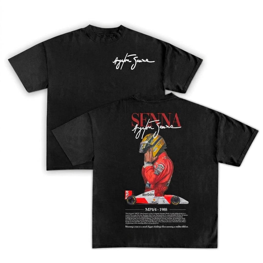 Camiseta Oversized Legado 100% Algodão Premium Edição Especial Unissex F1 Streetwear Formula 1