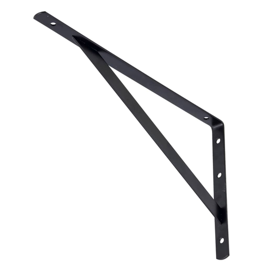 Mão Francesa Reforçada 37cm x 20cm x 1,5cm Suporte até 50kg cor preto