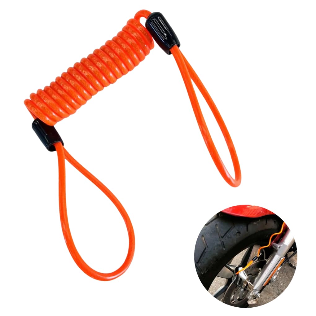 Cabo Lembrete Cadeado Disco Moto Bicicleta