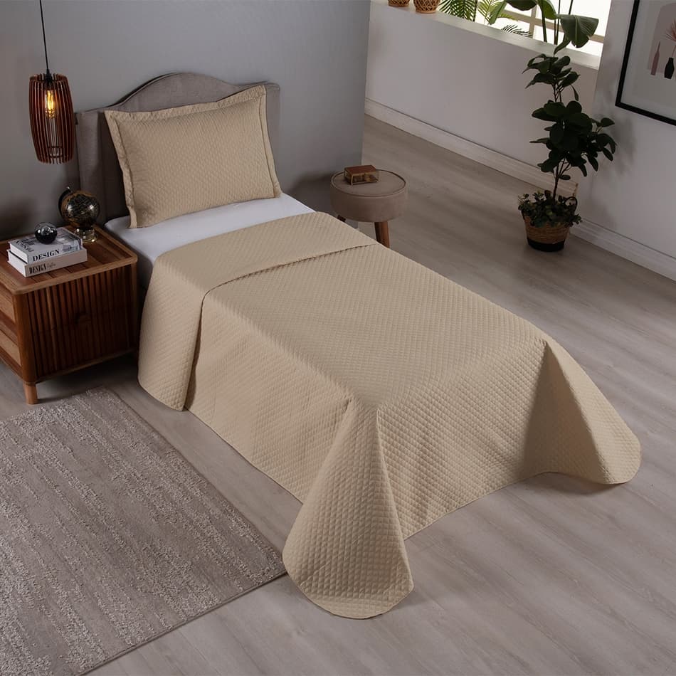 Kit Colcha Cobre Leito Matelado Solteiro 2 Peças