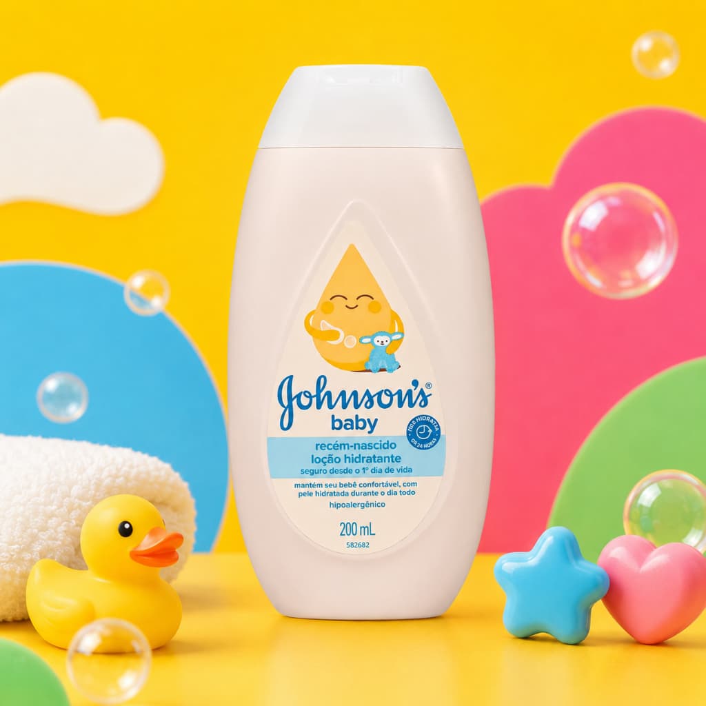 Loção Hidratante Bebê Infantil Johnson's Baby Recém-nascido 200ml