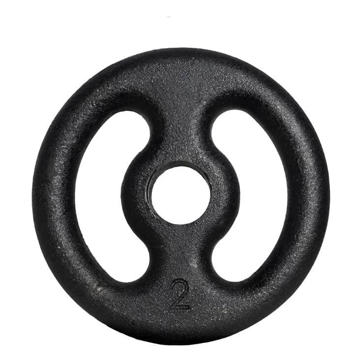 Anilha de 2kg Ferro Fundido Cor Preta