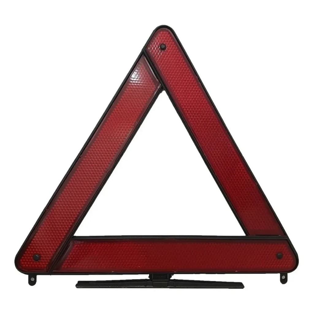 Triangulo Sinalização Com Pé De Ferro