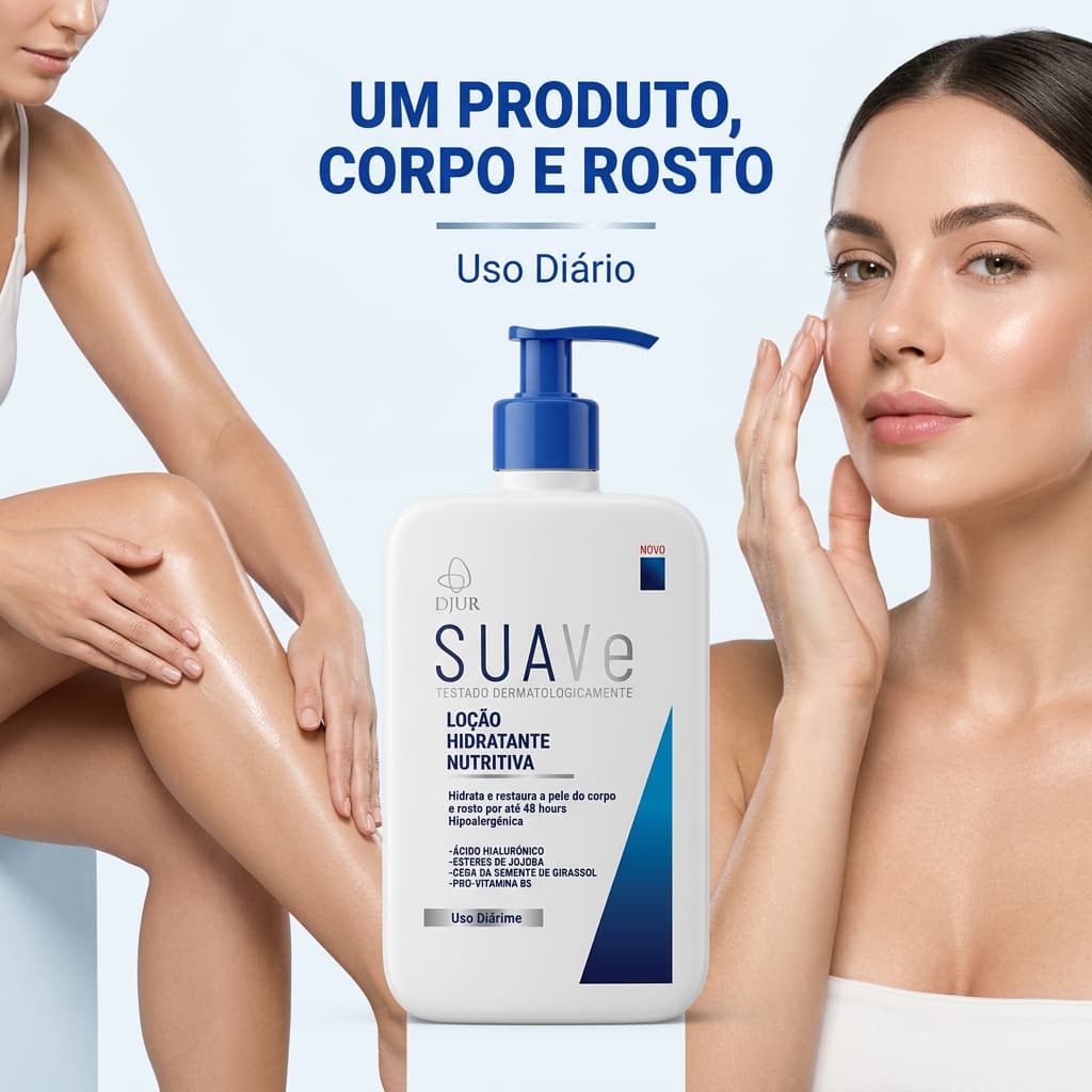 Creme Hidratante Corporal 475ml Pump Pele Extra Seca Coceira Ressecamento Sem Perfume Família Pós Banho Sol Depilação