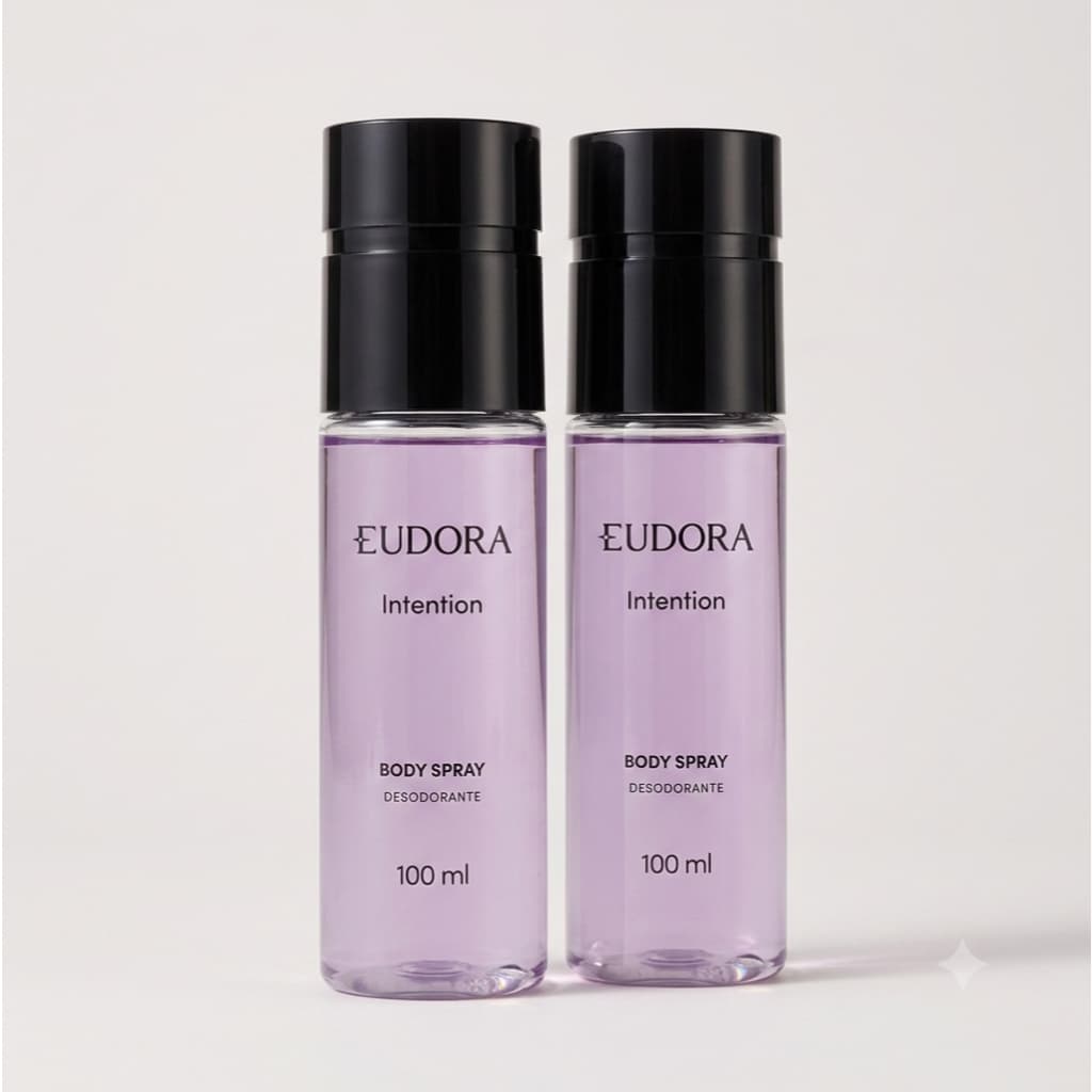 Combo com 2 Desodorante Body Spray Intention 100ml