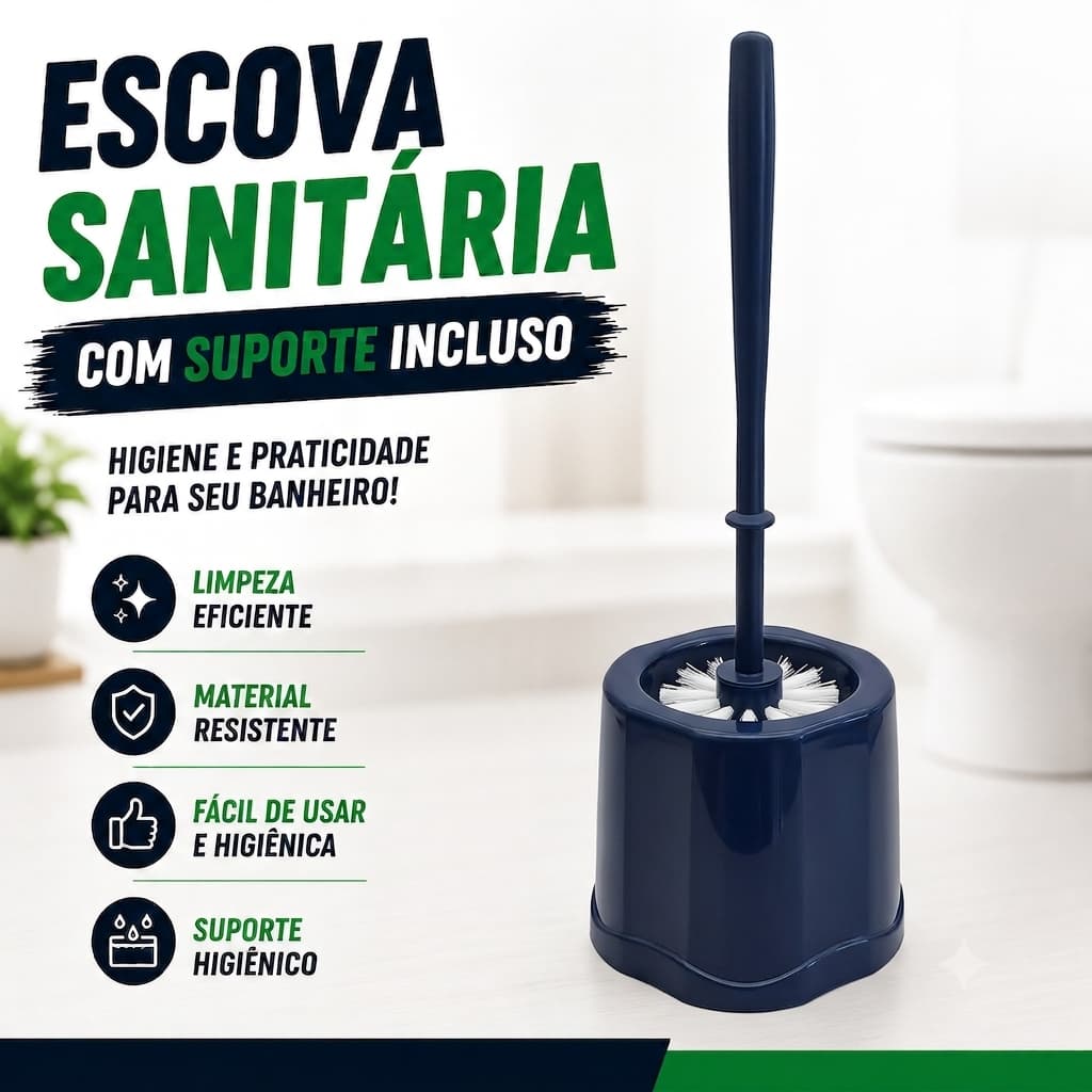 ESCOVA SANITÁRIA COM SUPORTE BANHEIRO ESCOVA PARA VASO SANITÁRIO LIMPEZA CABO RESISTENTE ESCOVA PARA VASO ELEGANTE PRETO