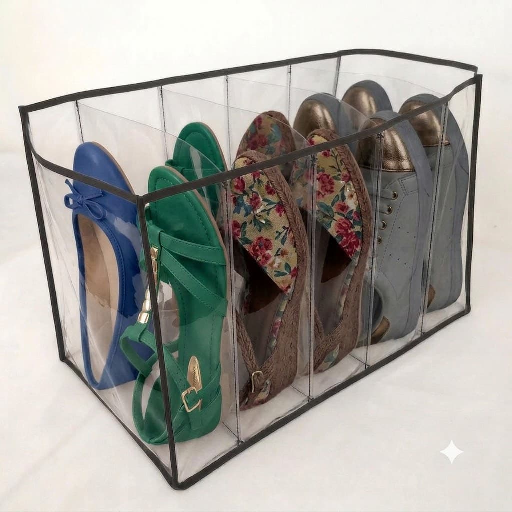 Kit Sapateira Colmeia Vertical PVC Reforçado Organizadora 5 Nichos para Sapatos e Tênis