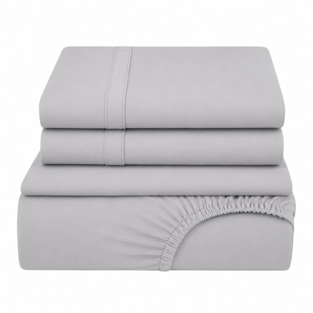 Jogo De Cama Queen Size 4 peças - Percal 1000 Fios Luxo - 100% Algodão - Toque Acetinado, Macio