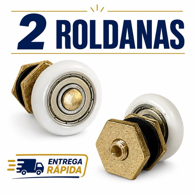Kit Roldanas para Box De Banheiro E Janelas de Vidro Temperado Kit c/2