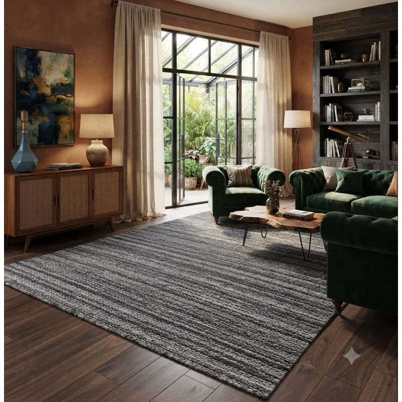 Tapete de Algodão Dunas 2,00x3,00 Grande para Sala e Quarto Confortável