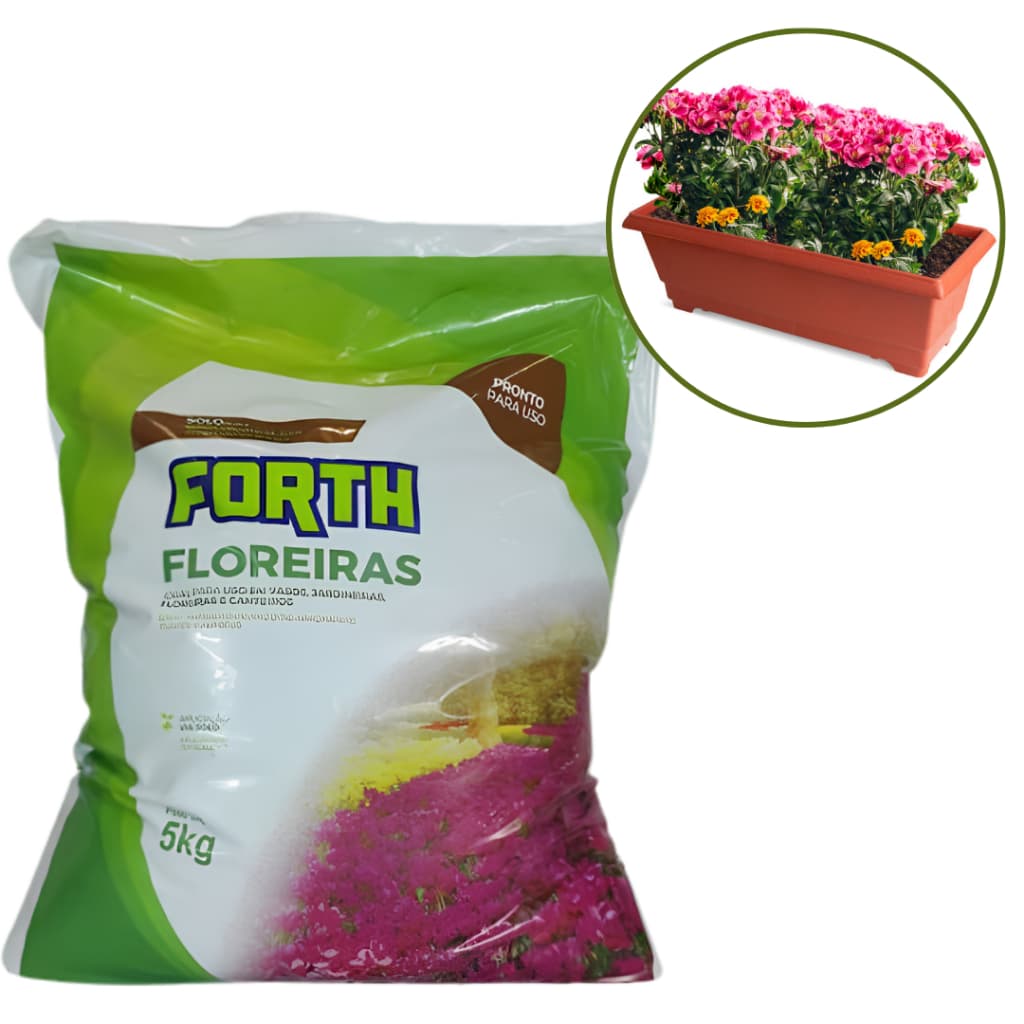 Forth Floreira 5kg Condicionador de Solo para Vasos e Plantas