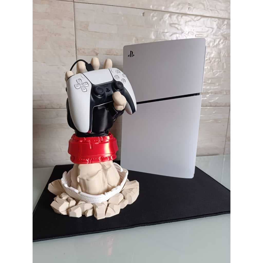 Suporte para Controle Gamer Street Fighter – Organizador de Mesa para Controle de Videogame