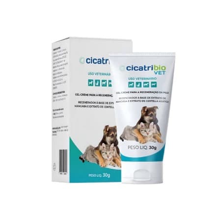 Cicatribio Pomada Cicatrizante 30g para Cães e Gatos
