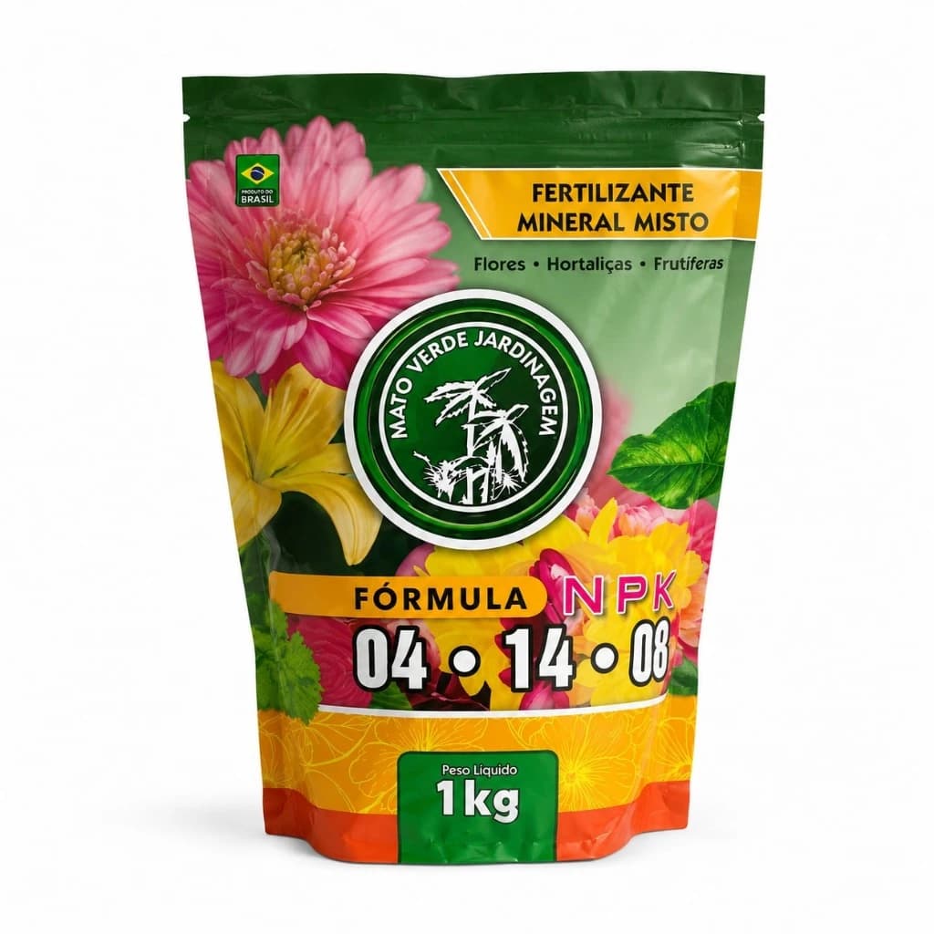 Adubo para Planta Fertilizante Mineral Misto 04-14-08 para Flores Hortaliças FrutíferasAdubo para Planta Fertilizante Mi