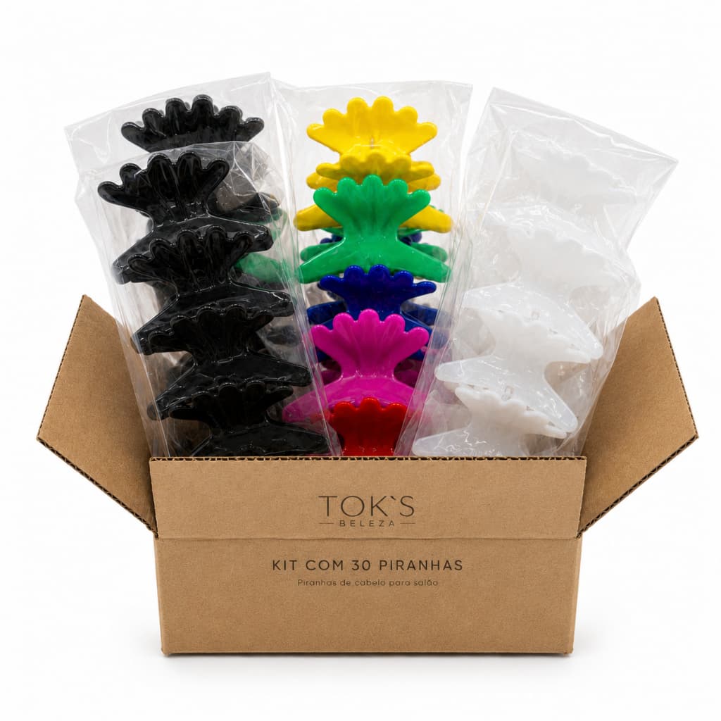 Piranha prendedor Cabelo Salão  kit 30 unidades