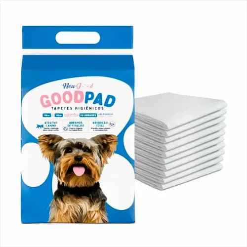 Tapete Higiênico Good Pad 60x60cm - Absorção Eficiente e Compacto para Treinamento Canino