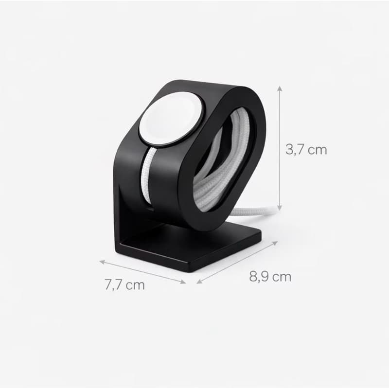 Dock Suporte Apple Watch PLA Premium Compatível Ultra Series SE Organizador de Cabos Base Antiderrapante Mesa