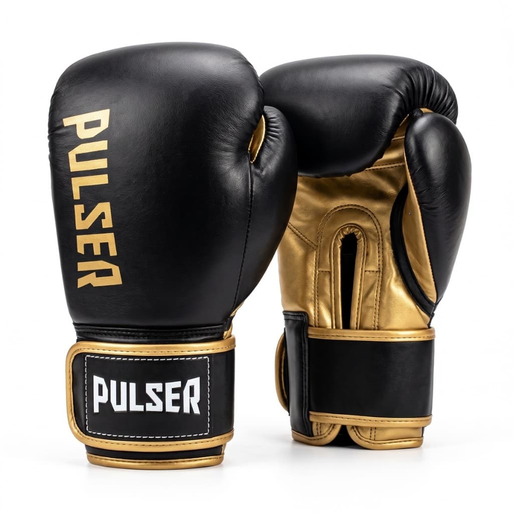 Luva De Boxe Pulser Muay Thai 12 oz Profissional Treino Luvas Box Kickboxing Sparring Premium 12oz Confortável Luta