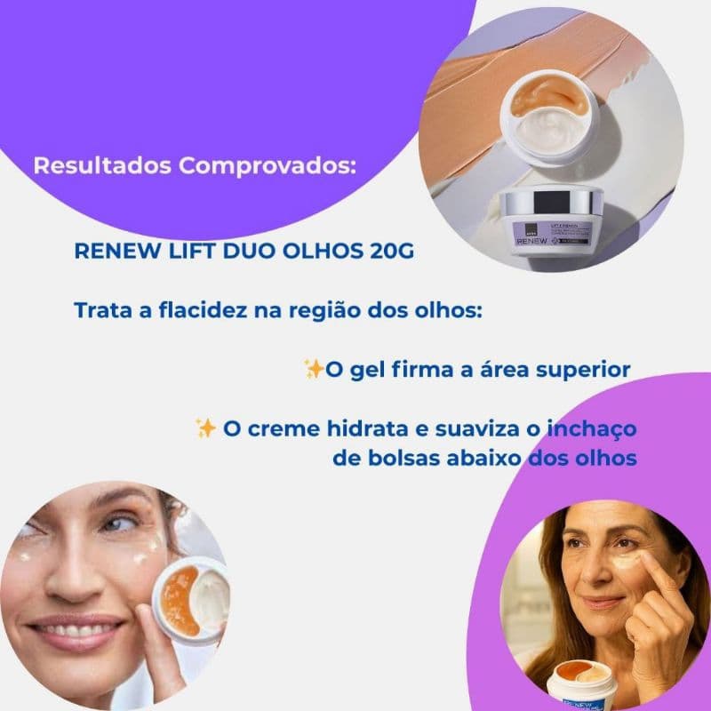 Renew Clinical Lift & Firmeza Duo de Tratamento Cosmético para os Olhos com Protinol