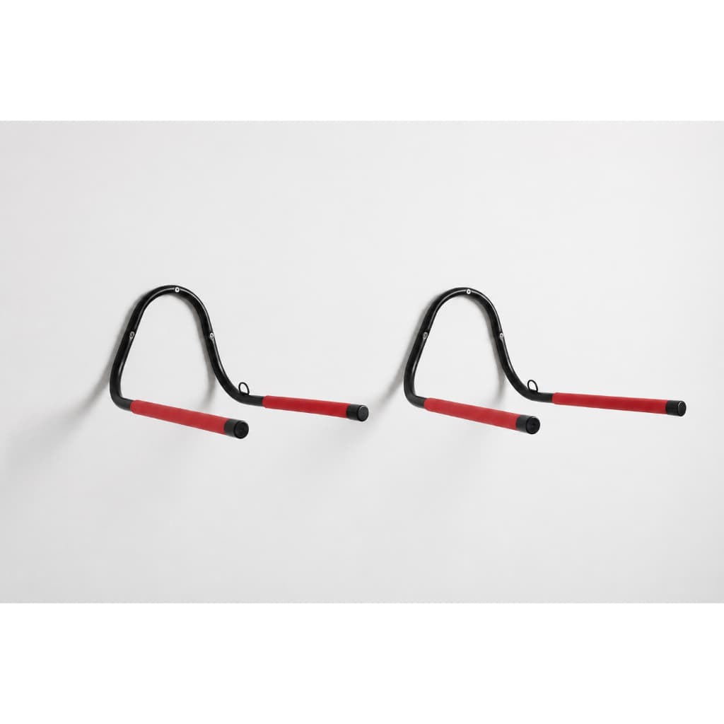 Kit 2 Suportes Bicicleta Horizontal Parede para 2 Bikes Universal Aço Reforçado com Furo para Cadeado + Brinde Extensor
