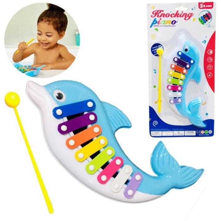 ilofone Infantil Musical 8 Notas Colorido Educativo Com Baquetas Brinquedo
