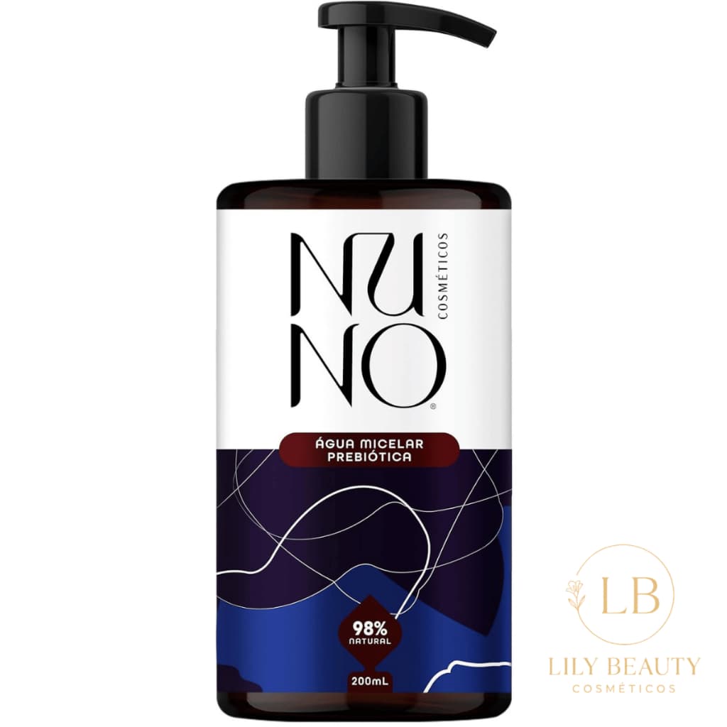 Água Micelar Prebiótica Natural 98% Naturalidade 200ml - Nuno