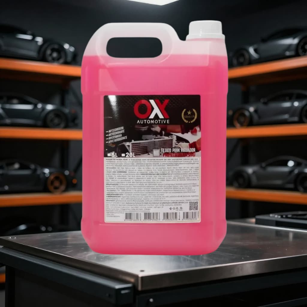 Fluido Aditivo De Radiador Pronto Para Usar 5 Litros Rosa