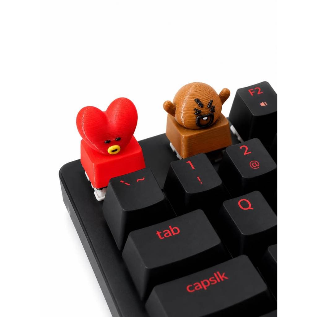 Keycap BTS 21 KIT Tata e Shooky Cherry MX Teclado Mecânico Gamer Geek