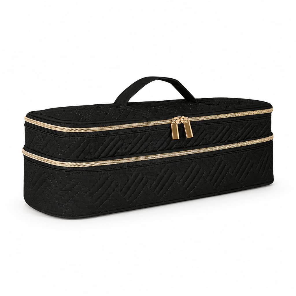 Bolsa de Transporte Secador Cabelo Escova 2 Compartimentos para Secadores Acessórios Flexstyle Airwrap