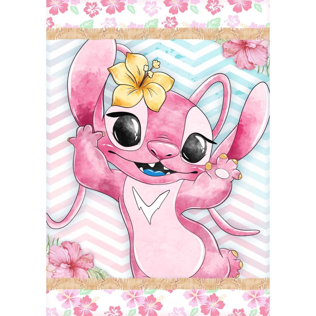 Envio Rapido  Capa de Caderno Stitch e Lilo - Capa de Caderno Stitch e Angel-Capa frente, Verso e Lombada