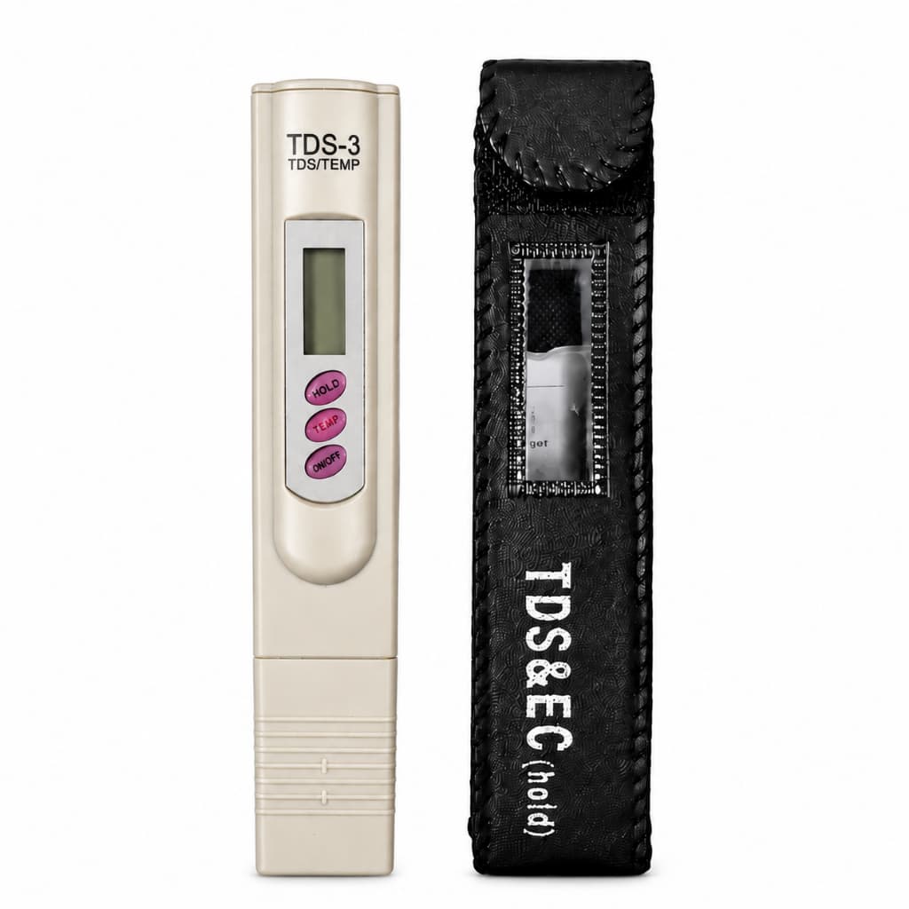 Medidor Condutividade Digital Pureza Água Ppm  Us/cm Aquário hidroponia piscina com Capa